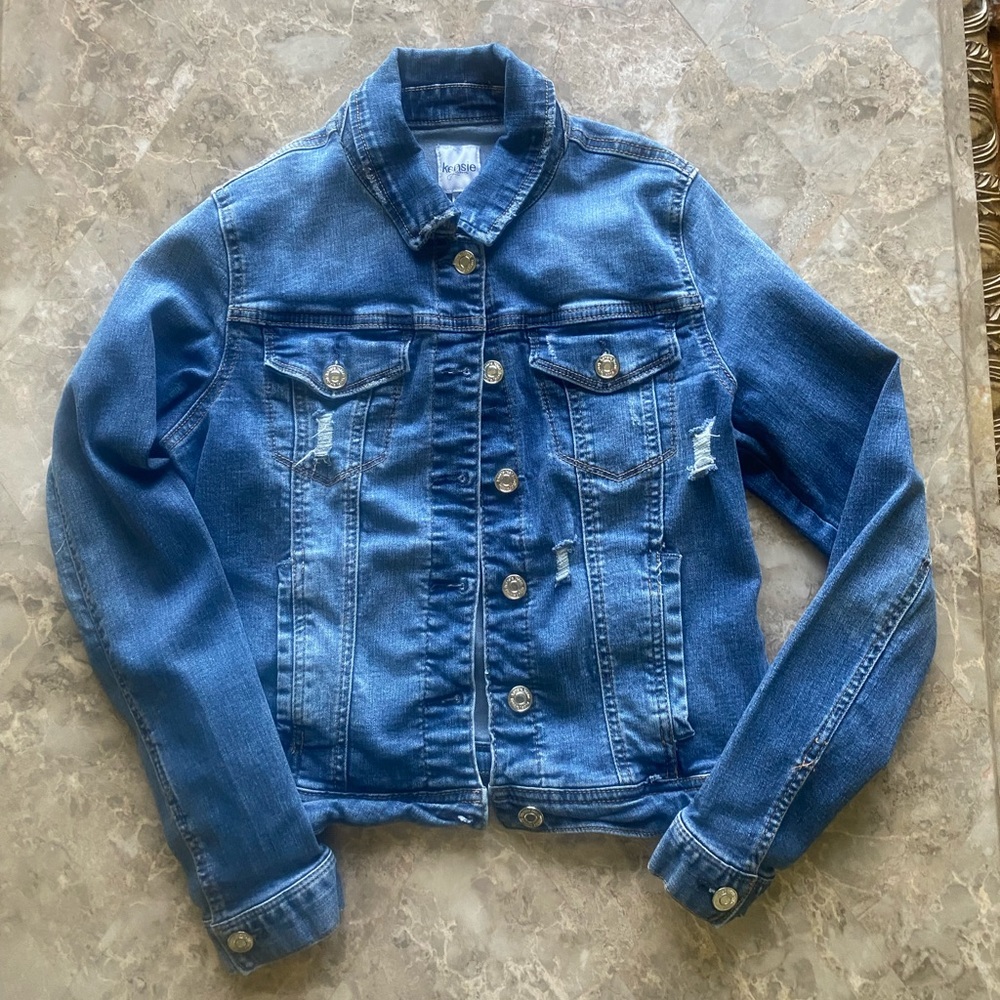 Kenzie jeans distressed jacket
